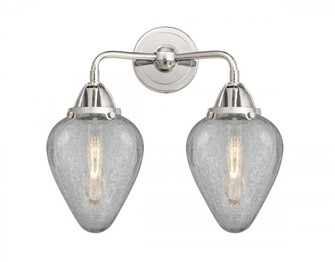 Geneseo - 2 Light - 15 inch - Polished Chrome - Bath Vanity Light (3442|288-2W-PC-G165-LED)