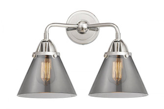 Cone - 2 Light - 16 inch - Polished Chrome - Bath Vanity Light (3442|288-2W-PC-G43-LED)
