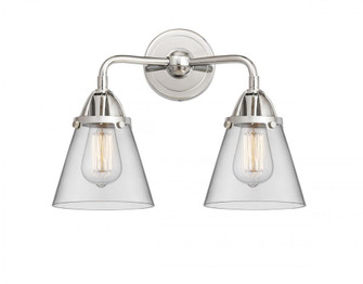 Cone - 2 Light - 14 inch - Polished Chrome - Bath Vanity Light (3442|288-2W-PC-G62-LED)