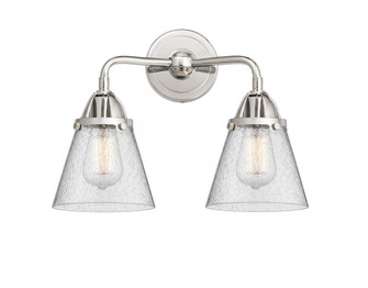 Cone - 2 Light - 14 inch - Polished Chrome - Bath Vanity Light (3442|288-2W-PC-G64-LED)