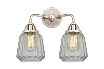 Chatham - 2 Light - 14 inch - Polished Nickel - Bath Vanity Light (3442|288-2W-PN-G142-LED)