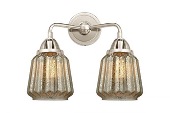 Chatham - 2 Light - 14 inch - Polished Nickel - Bath Vanity Light (3442|288-2W-PN-G146-LED)