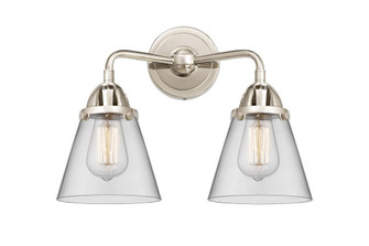 Cone - 2 Light - 14 inch - Polished Nickel - Bath Vanity Light (3442|288-2W-PN-G62-LED)