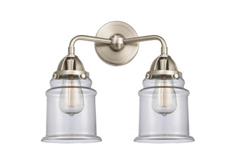 Canton - 2 Light - 14 inch - Brushed Satin Nickel - Bath Vanity Light (3442|288-2W-SN-G182-LED)