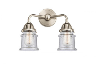 Canton - 2 Light - 13 inch - Brushed Satin Nickel - Bath Vanity Light (3442|288-2W-SN-G184S-LED)