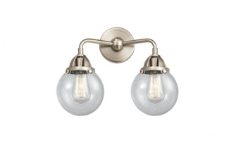 Beacon - 2 Light - 14 inch - Brushed Satin Nickel - Bath Vanity Light (3442|288-2W-SN-G204-6)