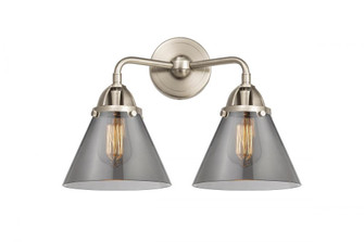 Cone - 2 Light - 16 inch - Brushed Satin Nickel - Bath Vanity Light (3442|288-2W-SN-G43)