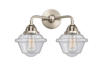 Oxford - 2 Light - 16 inch - Brushed Satin Nickel - Bath Vanity Light (3442|288-2W-SN-G534-LED)