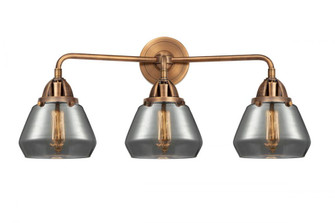 Fulton - 3 Light - 25 inch - Antique Copper - Bath Vanity Light (3442|288-3W-AC-G173-LED)