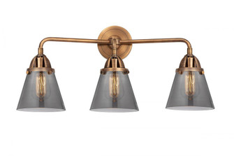 Cone - 3 Light - 24 inch - Antique Copper - Bath Vanity Light (3442|288-3W-AC-G63)