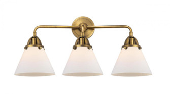 Cone - 3 Light - 26 inch - Brushed Brass - Bath Vanity Light (3442|288-3W-BB-G41-LED)