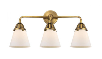 Cone - 3 Light - 24 inch - Brushed Brass - Bath Vanity Light (3442|288-3W-BB-G61-LED)