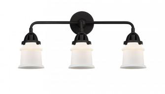 Canton - 3 Light - 23 inch - Matte Black - Bath Vanity Light (3442|288-3W-BK-G181S)
