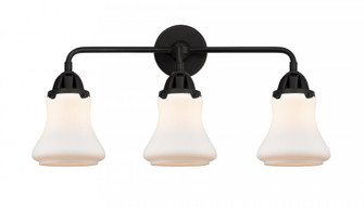 Bellmont - 3 Light - 24 inch - Matte Black - Bath Vanity Light (3442|288-3W-BK-G191-LED)