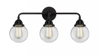 Beacon - 3 Light - 24 inch - Matte Black - Bath Vanity Light (3442|288-3W-BK-G202-6-LED)
