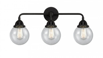 Beacon - 3 Light - 24 inch - Matte Black - Bath Vanity Light (3442|288-3W-BK-G204-6)