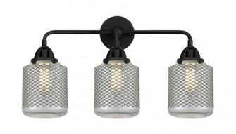 Stanton - 3 Light - 24 inch - Matte Black - Bath Vanity Light (3442|288-3W-BK-G262)