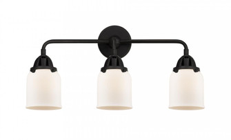Bell - 3 Light - 23 inch - Matte Black - Bath Vanity Light (3442|288-3W-BK-G51-LED)