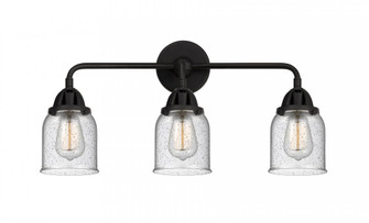 Bell - 3 Light - 23 inch - Matte Black - Bath Vanity Light (3442|288-3W-BK-G54-LED)