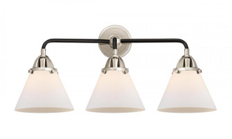 Cone - 3 Light - 26 inch - Black Polished Nickel - Bath Vanity Light (3442|288-3W-BPN-G41-LED)