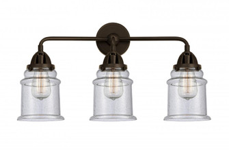 Canton - 3 Light - 24 inch - Oil Rubbed Bronze - Bath Vanity Light (3442|288-3W-OB-G184-LED)