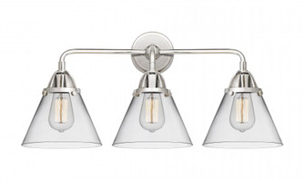 Cone - 3 Light - 26 inch - Polished Chrome - Bath Vanity Light (3442|288-3W-PC-G42-LED)
