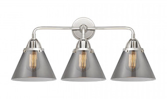 Cone - 3 Light - 26 inch - Polished Chrome - Bath Vanity Light (3442|288-3W-PC-G43-LED)
