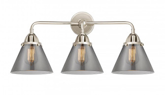 Cone - 3 Light - 26 inch - Polished Nickel - Bath Vanity Light (3442|288-3W-PN-G43-LED)