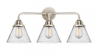 Cone - 3 Light - 26 inch - Polished Nickel - Bath Vanity Light (3442|288-3W-PN-G44-LED)