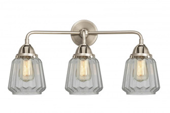 Chatham - 3 Light - 24 inch - Brushed Satin Nickel - Bath Vanity Light (3442|288-3W-SN-G142-LED)