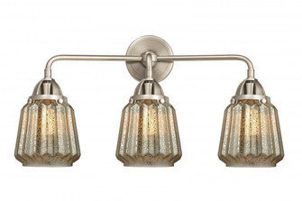 Chatham - 3 Light - 24 inch - Brushed Satin Nickel - Bath Vanity Light (3442|288-3W-SN-G146-LED)