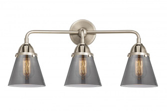 Cone - 3 Light - 24 inch - Brushed Satin Nickel - Bath Vanity Light (3442|288-3W-SN-G63)