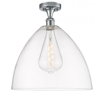 Bristol - 1 Light - 16 inch - Polished Chrome - Semi-Flush Mount (3442|516-1C-PC-GBD-162-LED)