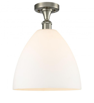 Bristol - 1 Light - 12 inch - Brushed Satin Nickel - Semi-Flush Mount (3442|516-1C-SN-GBD-121)