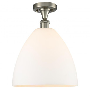 Bristol - 1 Light - 12 inch - Brushed Satin Nickel - Semi-Flush Mount (3442|516-1C-SN-GBD-121-LED)