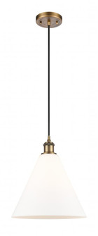 Berkshire - 1 Light - 12 inch - Brushed Brass - Cord hung - Mini Pendant (3442|516-1P-BB-GBC-121)