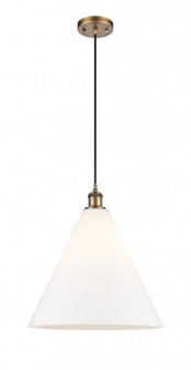 Berkshire - 1 Light - 16 inch - Brushed Brass - Cord hung - Pendant (3442|516-1P-BB-GBC-161)