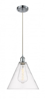 Berkshire - 1 Light - 12 inch - Polished Chrome - Cord hung - Mini Pendant (3442|516-1P-PC-GBC-122-LED)