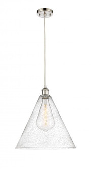 Berkshire - 1 Light - 16 inch - Polished Nickel - Cord hung - Pendant (3442|516-1P-PN-GBC-164-LED)