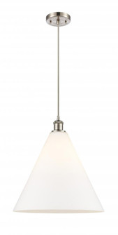 Berkshire - 1 Light - 16 inch - Brushed Satin Nickel - Cord hung - Pendant (3442|516-1P-SN-GBC-161)