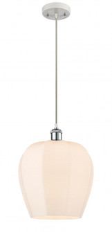 Norfolk - 1 Light - 12 inch - White Polished Chrome - Cord hung - Mini Pendant (3442|516-1P-WPC-G461-12)