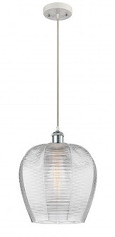Norfolk - 1 Light - 12 inch - White Polished Chrome - Cord hung - Mini Pendant (3442|516-1P-WPC-G462-12)