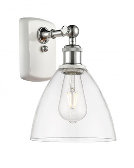 Bristol - 1 Light - 8 inch - White Polished Chrome - Sconce (3442|516-1W-WPC-GBD-752-LED)
