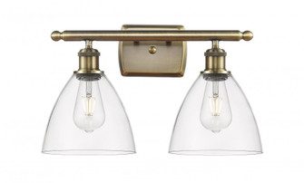 Bristol - 2 Light - 18 inch - Antique Brass - Bath Vanity Light (3442|516-2W-AB-GBD-752-LED)