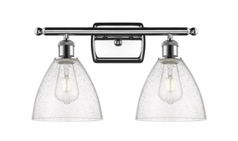 Bristol - 2 Light - 18 inch - Polished Chrome - Bath Vanity Light (3442|516-2W-PC-GBD-754)