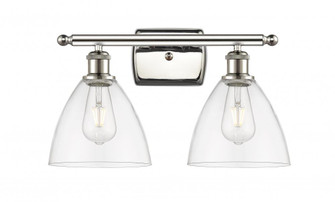 Bristol - 2 Light - 18 inch - Polished Nickel - Bath Vanity Light (3442|516-2W-PN-GBD-752-LED)