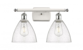 Bristol - 2 Light - 18 inch - White Polished Chrome - Bath Vanity Light (3442|516-2W-WPC-GBD-754)