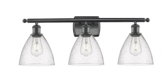 Bristol - 3 Light - 28 inch - Matte Black - Bath Vanity Light (3442|516-3W-BK-GBD-754)