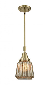 Chatham - 1 Light - 7 inch - Antique Brass - Mini Pendant (3442|447-1S-AB-G146)