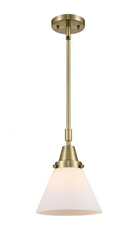 Cone - 1 Light - 8 inch - Antique Brass - Mini Pendant (3442|447-1S-AB-G41-LED)